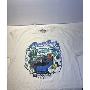 Death Row Records (Y2K) Snoop Dog(g) Tshirt (XL) white tshirt
